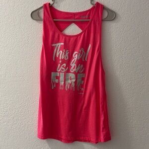 Reebok Red Graphic Tank Top